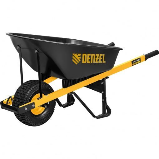 Тачка строительная, усиленная, объем 140 л, 230 кг, колесо 15х6.00-6  Denzel