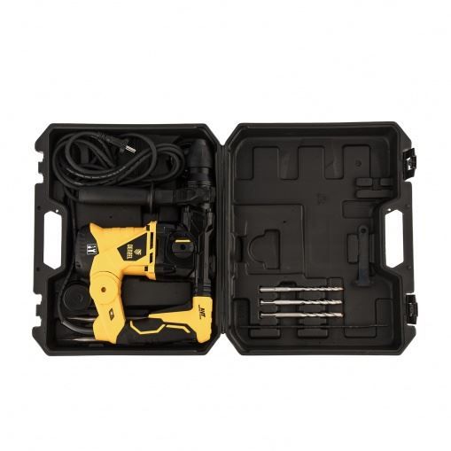 Перфоратор электрический RHV-1250-30, SDS-plus, 1250 Вт, 5 Дж, 3 плюс 1 режим Denzel
