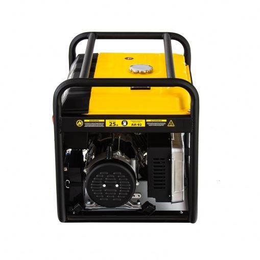 Генератор бензиновый PS 80 E-3, 6.6 кВт, 400 В, 25 л, электростартер Denzel