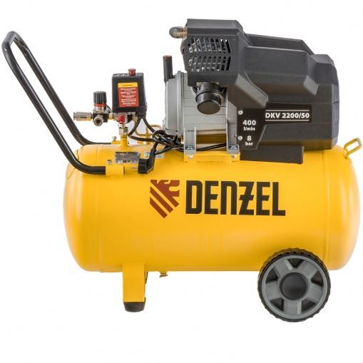 Компрессор воздушный DKV2200/50, Х-PRO 2,2 кВт, 400 л/мин, 50 л Denzel