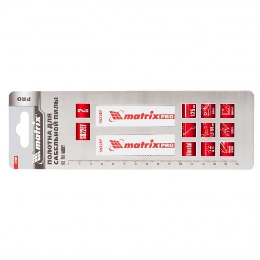 Полотна по металлу для сабельной пилы S922EF 125/1,4 мм, Bimetal, 2 шт, Pro Matrix