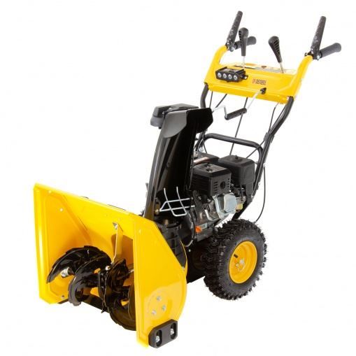 Бензиновая снегоуборочная машина SB 650 E, 6,5 л.с, с электростартером, фара Denzel