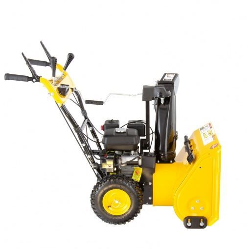 Бензиновая снегоуборочная машина SB 650 E, 6,5 л.с, с электростартером, фара Denzel