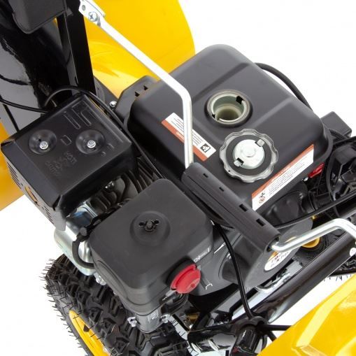 Бензиновая снегоуборочная машина SB 650 E, 6,5 л.с, с электростартером, фара Denzel