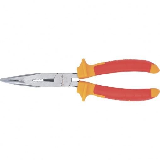 Длинногубцы изогнутые Insulated, 200 мм, двухкомпонентные рукоятки Matrix Professional