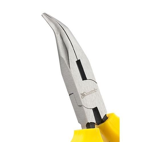 Длинногубцы изогнутые Insulated, 200 мм, двухкомпонентные рукоятки Matrix Professional