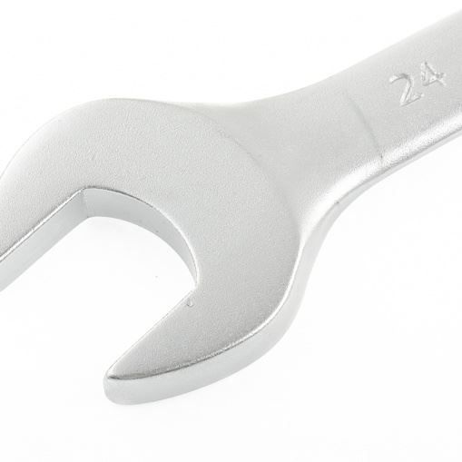 Ключ комбинированный, 24 мм, CrV, матовый хром Stels