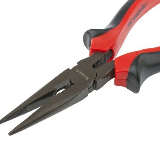 Длинногубцы прямые Black Nickel, 160 мм, двухкомпонентные рукоятки Matrix