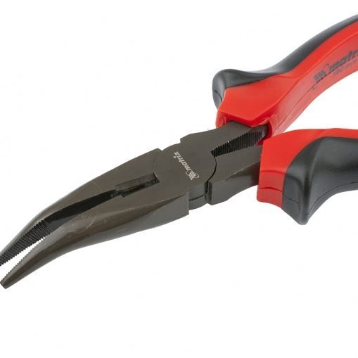 Длинногубцы изогнутые Black Nickel, 160 мм, двухкомпонентные рукоятки Matrix