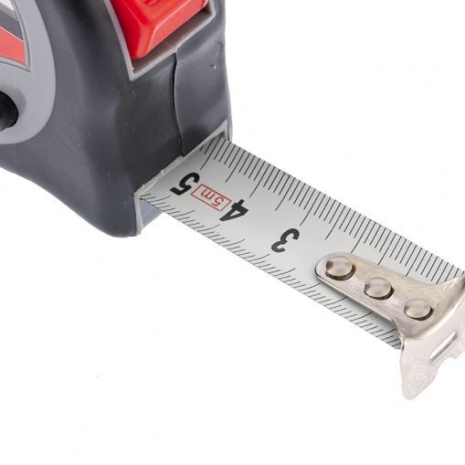 Рулетка Continuous fixation, 5 м х 19 мм, двухкомпонентный корпус, плавная фиксация Matrix