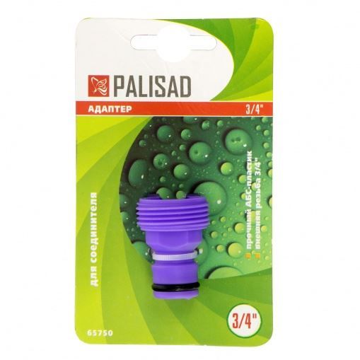Адаптер пластмассовый, 3/4, внешняя резьба Palisad