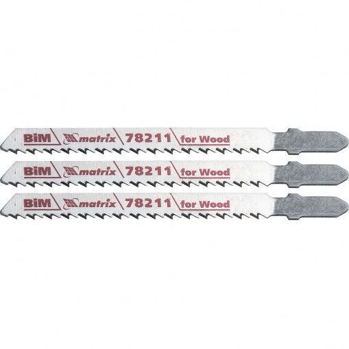 Полотна для электролобзика по дереву, 3 шт, T101BF, 75 x 2,5 мм, Bimetal Matrix Professional
