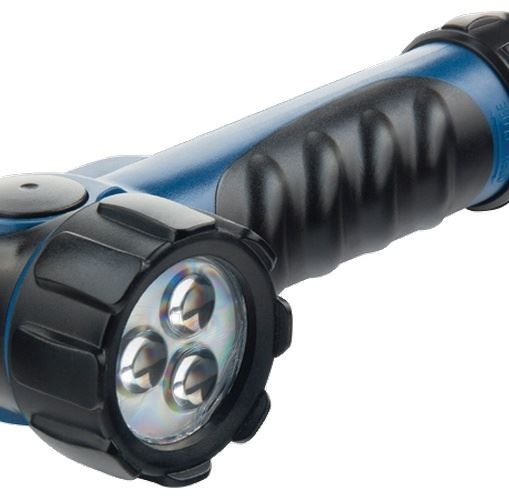 Фонарик светодиодный, противоударный, влагозащищенный, 3 ярких Led, 2 х LR20 Stern