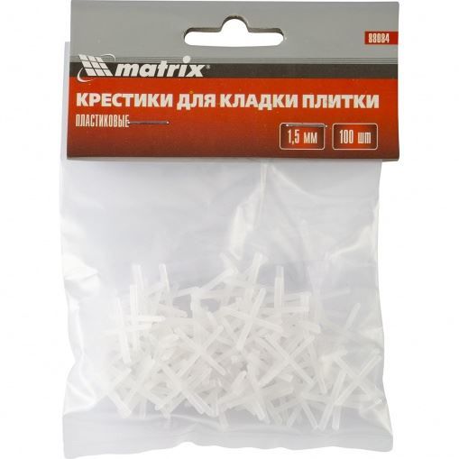 Крестики, 1,5 мм, для кладки плитки, 100 шт Matrix
