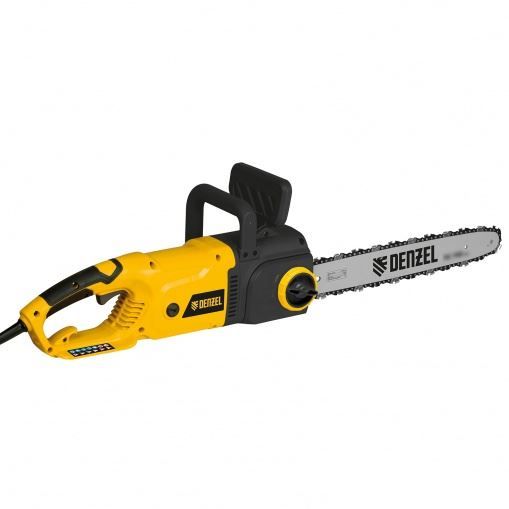 Пила цепная электрическая EDS-2200, 2,2 кВт,продольная, шина 45 см, шаг 3/8, паз 1,3 мм, 62 звена Denzel