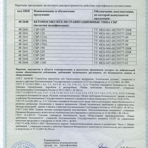 Бетоносмеситель СБР-100, 100 л, 0,7 кВт, 220 В