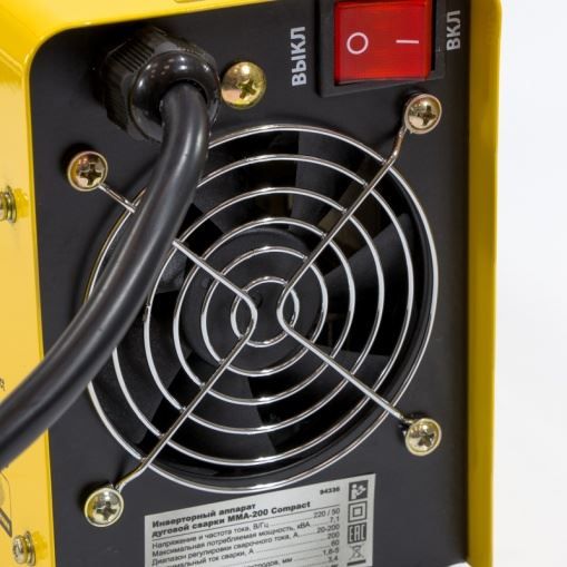 Аппарат инверторный дуговой сварки ММА-200 Compact, 200 А, ПВР 60%, D. 1,6-5 мм Denzel